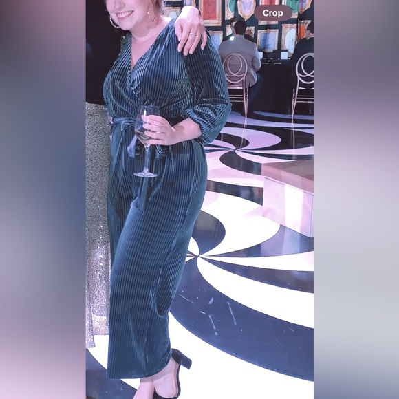 Anthropologie velvet corduroy jumpsuit - Picture 1 of 4